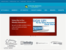 Tablet Screenshot of forsyth-monroechamber.com